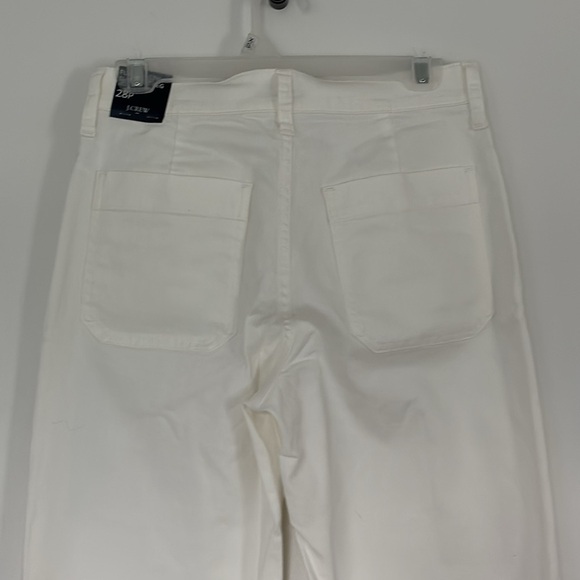 J.Crew Petite Slim Wide Leg Sailor Jean All Day Stretch Retro White US 28 P NWT - Picture 7 of 11